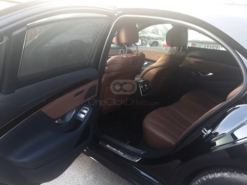 Black Mercedes Benz S450 2019 for rent in Dubai 5